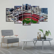 Load image into Gallery viewer, Cincinnati Reds Stadium Wall Canvas 3