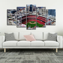 Load image into Gallery viewer, Cincinnati Reds Stadium Wall Canvas 3