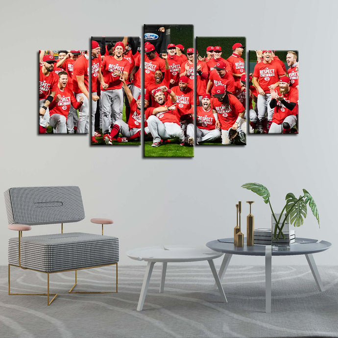 Cincinnati Reds Team Wall Canvas
