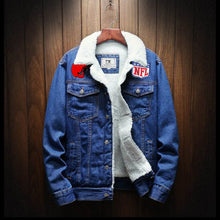 Load image into Gallery viewer, Cleveland Browns Fur Denim Jacket