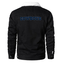 Load image into Gallery viewer, Dallas Cowboys Fur Denim Jacket