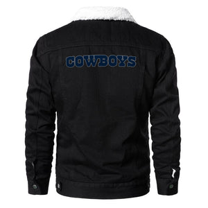 Dallas Cowboys Fur Denim Jacket