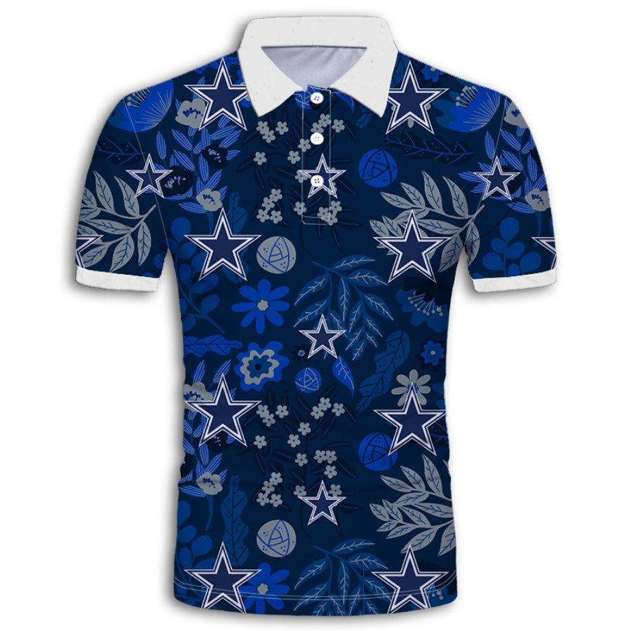 Dallas Cowboys Aloha Hawaiian Polo Shirt