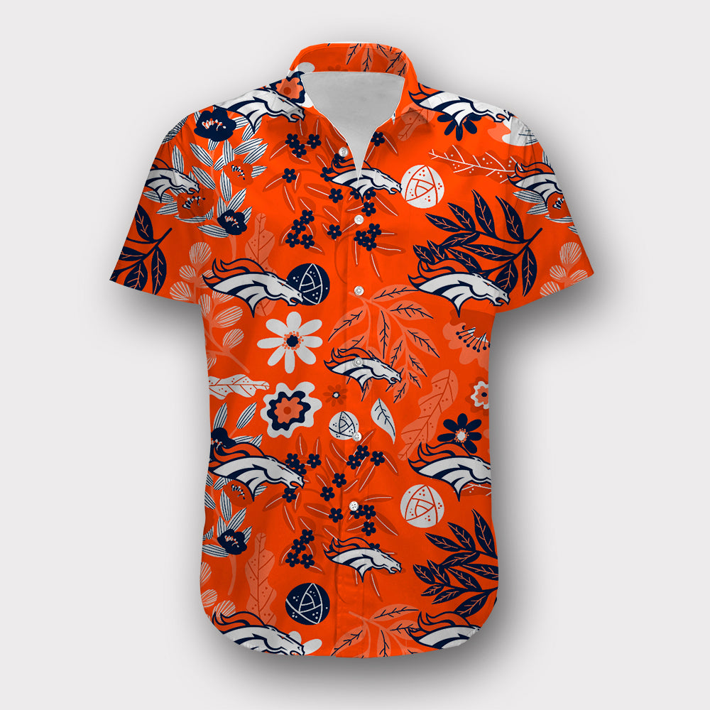 Denver Broncos Aloha Hawaiian Shirt