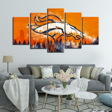 Load image into Gallery viewer, Denver Broncos Winter is Coming 5 Pieces Wall Painting Canvas