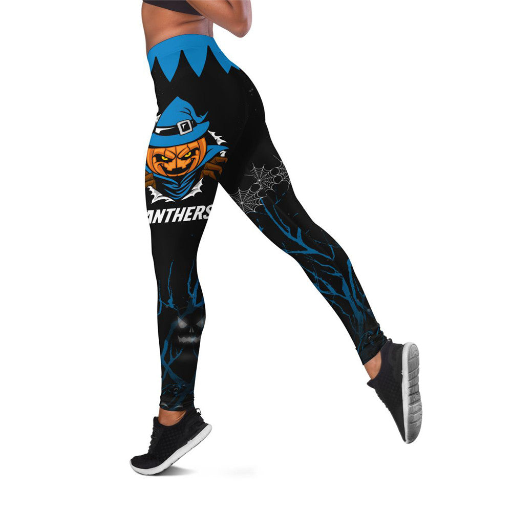 Carolina Panthers Halloween 3D Leggings