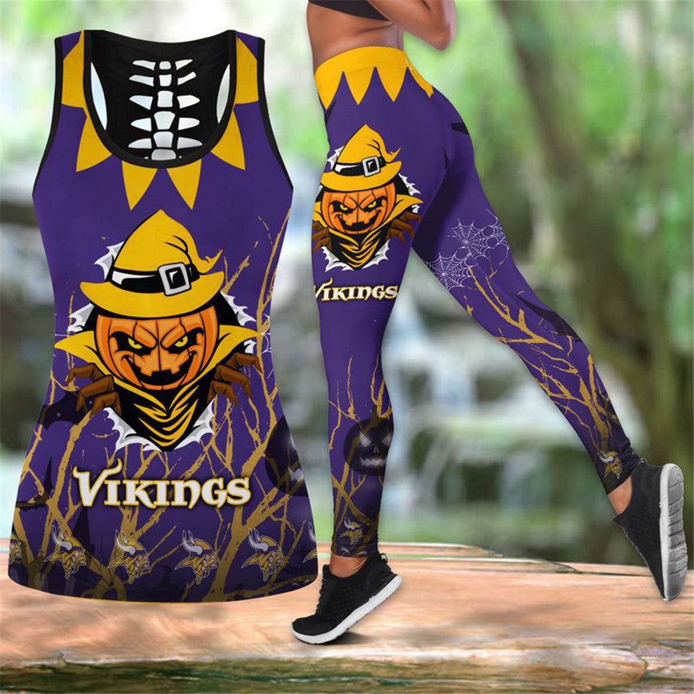 Minnesota Vikings 3D Vest & Leggings