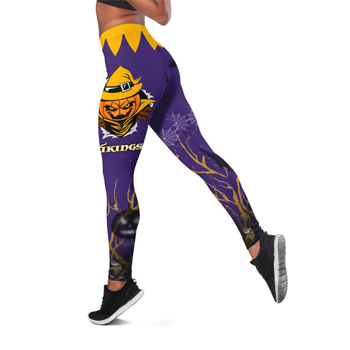 Minnesota Vikings Halloween 3D Leggings