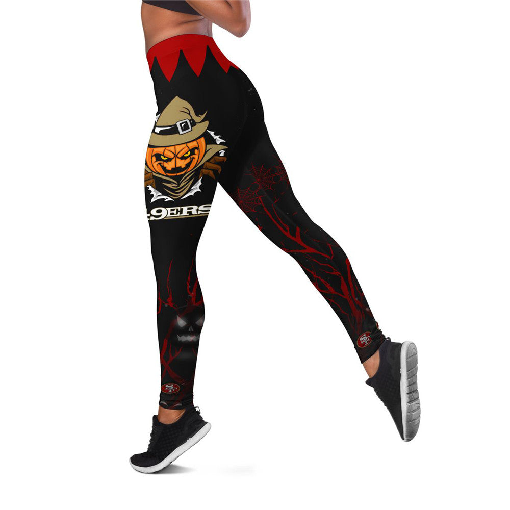 San Francisco 49ers Halloween 3D Leggings