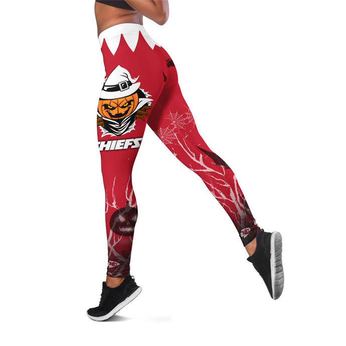 Kansas City Chiefs Halloween 3D Leggings