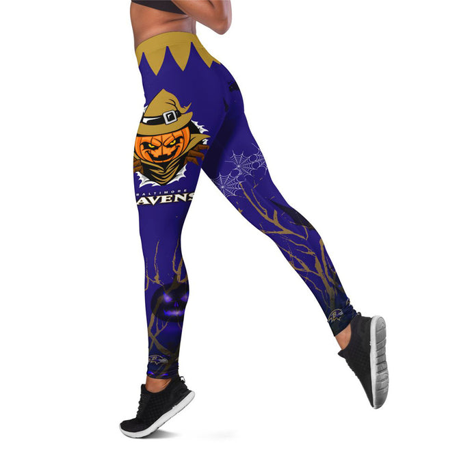 Baltimore Ravens Halloween 3D Leggings