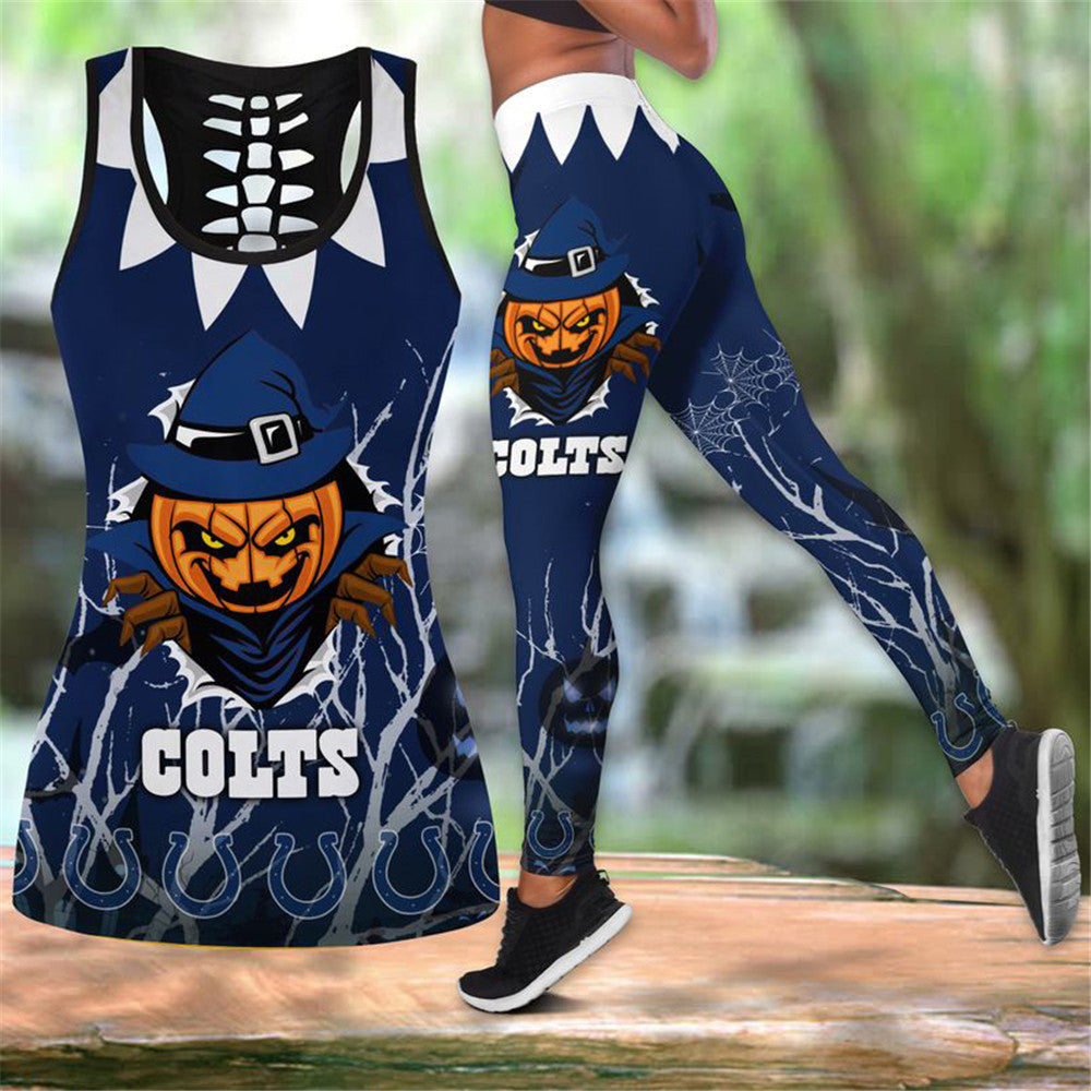 Indianapolis Colts Halloween 3D Vest & Leggings