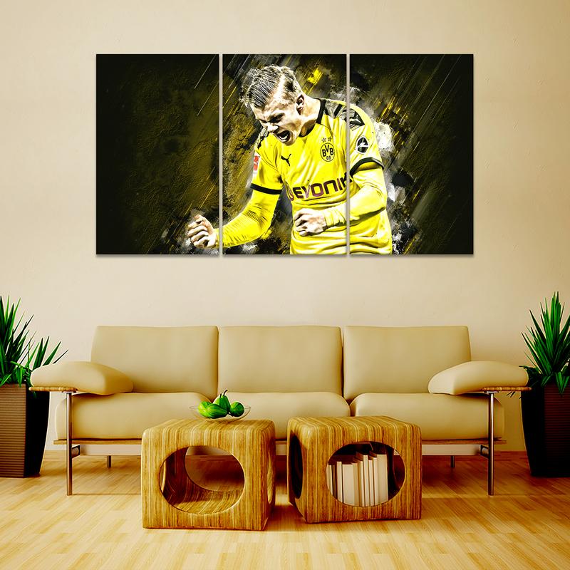 Erling Haaland Borussia Dortmund Wall Art Canvas 2