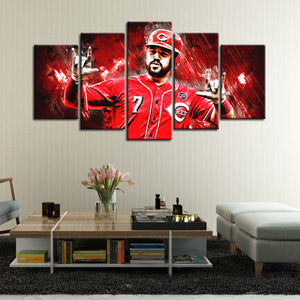 Eugenio Suárez Cincinnati Reds Wall Canvas