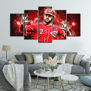 Eugenio Suárez Cincinnati Reds Wall Canvas
