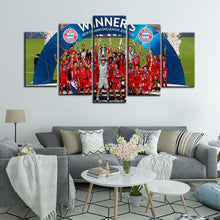Load image into Gallery viewer, FC Bayern Munich UEFA Champion 5 Pieces Wall Painting Canvas