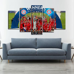 FC Bayern Munich UEFA Champion Wall Canvas 1