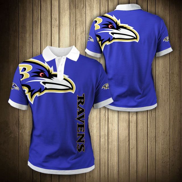 Baltimore Ravens Flag Polo Shirt