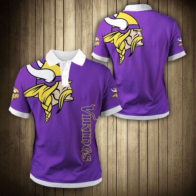 Minnesota Vikings Flag Polo Shirt