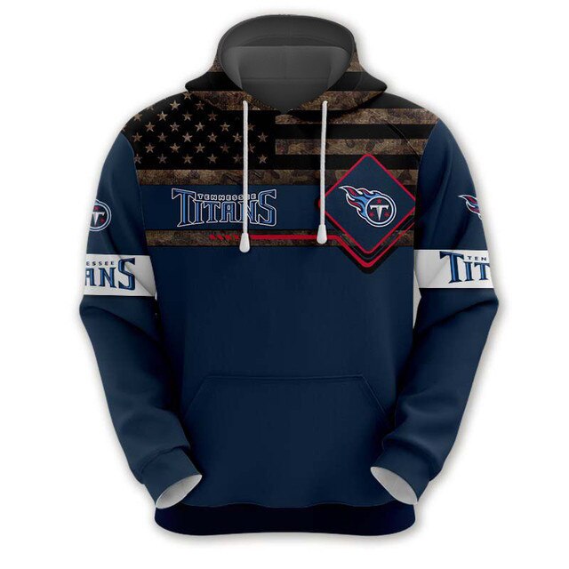 Tennessee Titans American Flag Hoodie