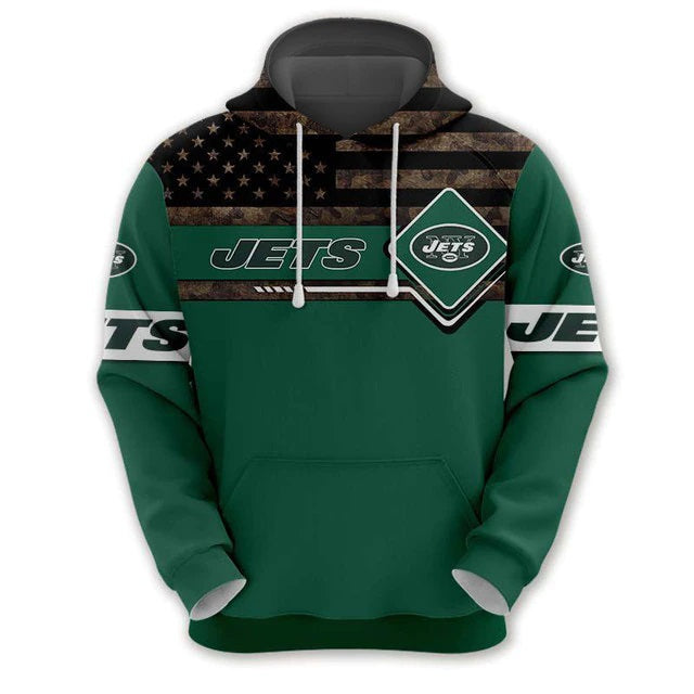 New York Jets American Flag Hoodie
