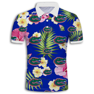 Florida Gators Summer Floral Polo Shirt