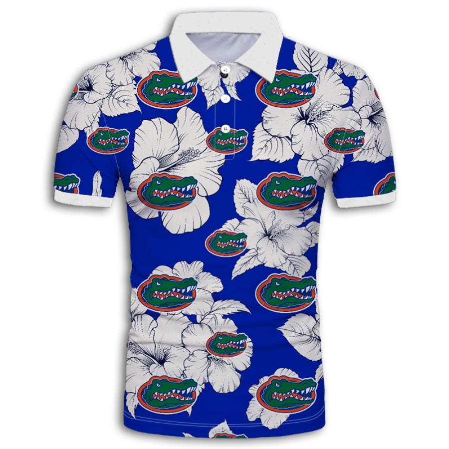Florida Gators Tropical Floral Polo Shirt