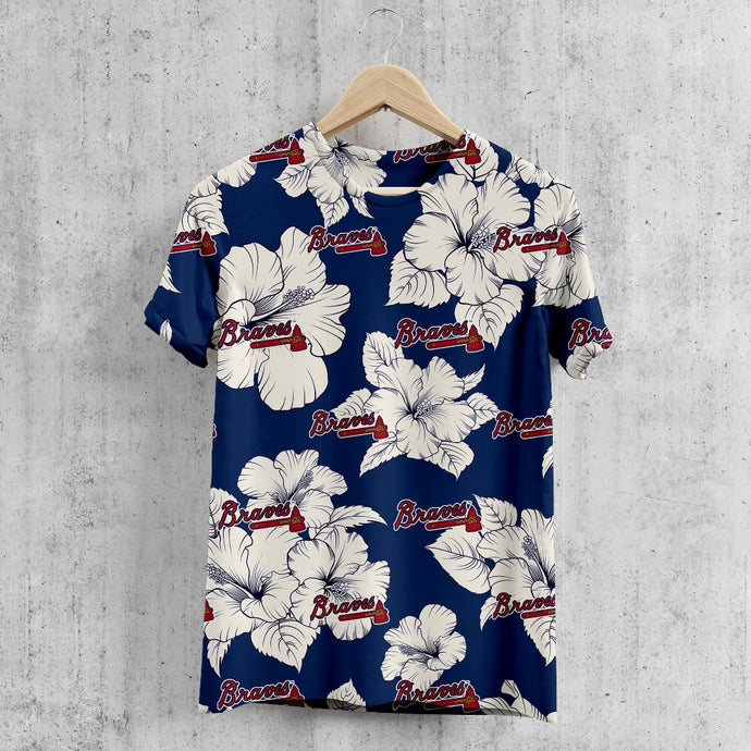 Atlanta Braves Tropical Floral T-Shirt