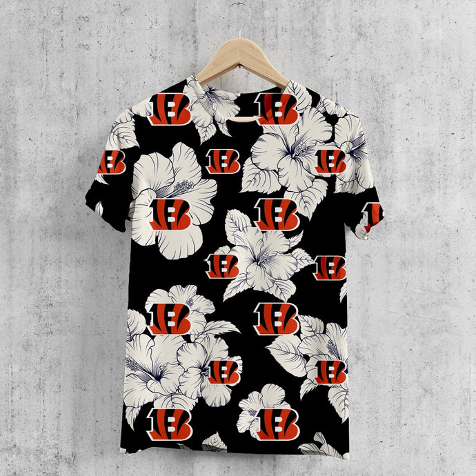 Cincinnati Bengals Tropical Floral T-Shirt