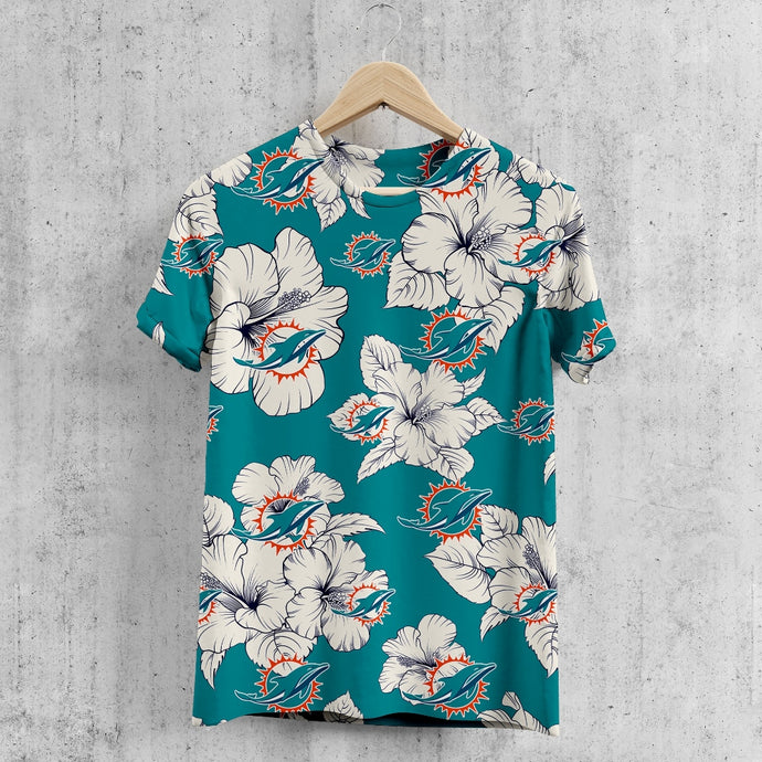 Miami Dolphins Tropical Floral T-Shirt