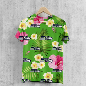 Seattle Seahawks Summer Floral T-Shirt
