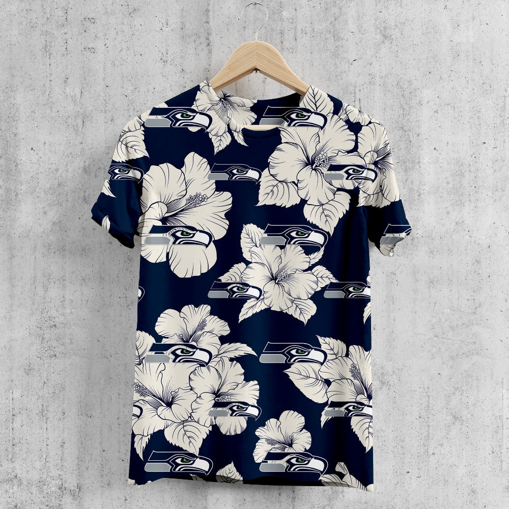 Seattle Seahawks Tropical Floral T-Shirt