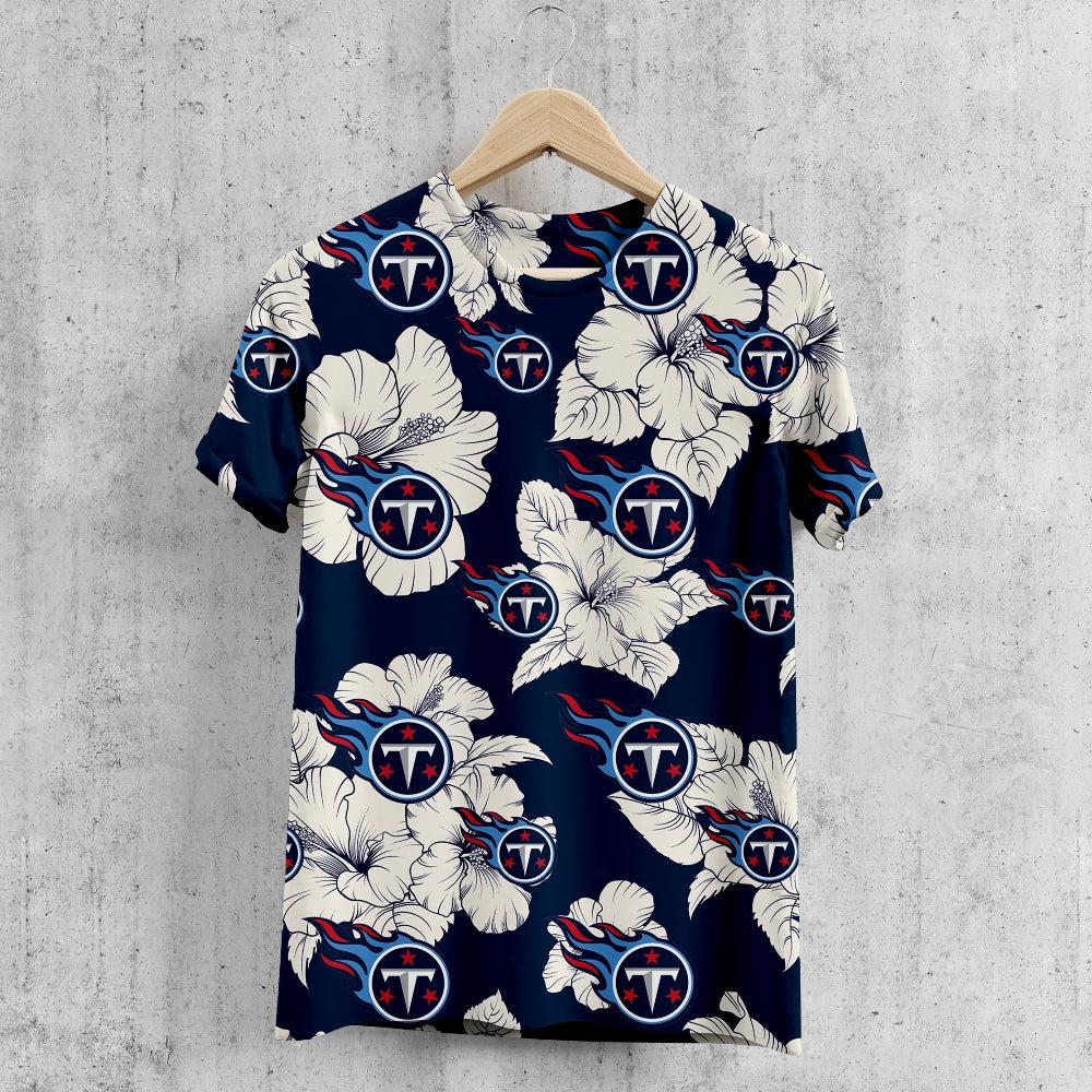 Tennessee Titans Tropical Floral T-Shirt