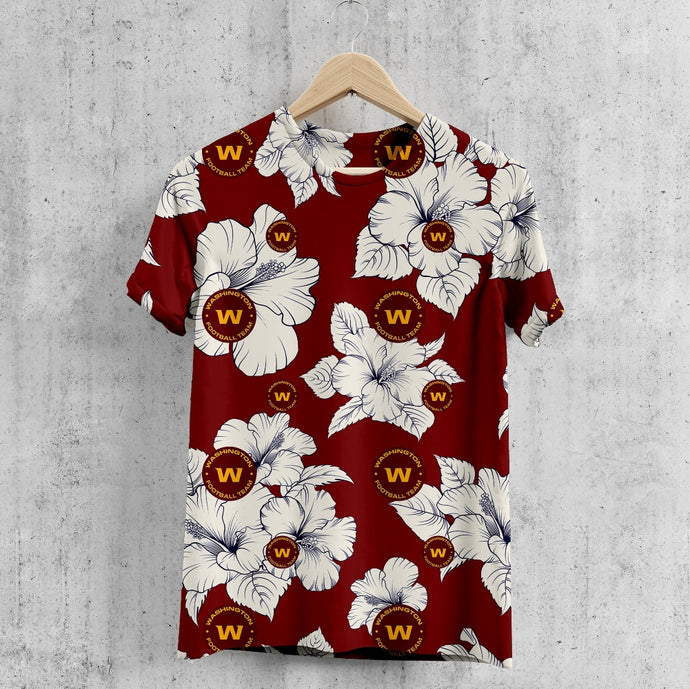 Washington Commanders Tropical Floral T-Shirt