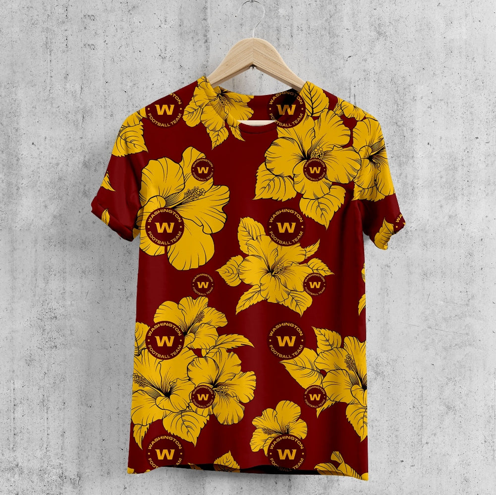 Washington Commanders Tropical Floral T-Shirt