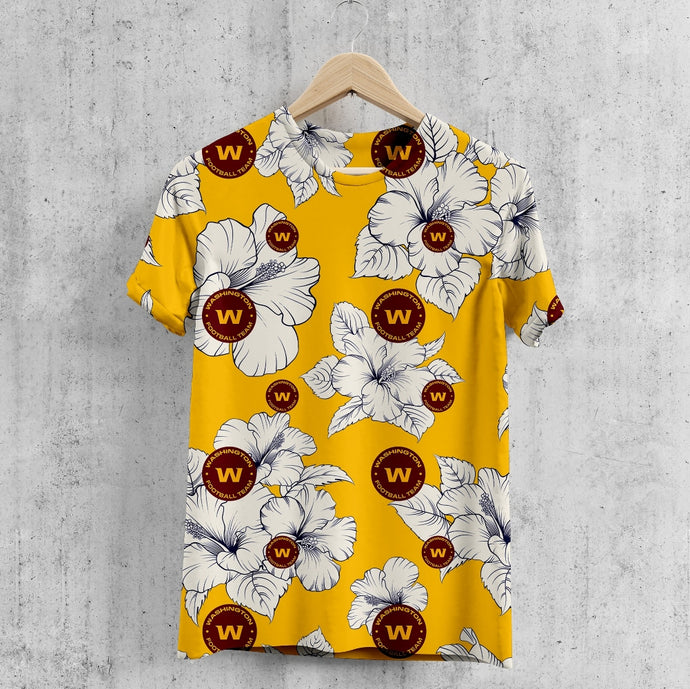 Washington Commanders Tropical Floral T-Shirt