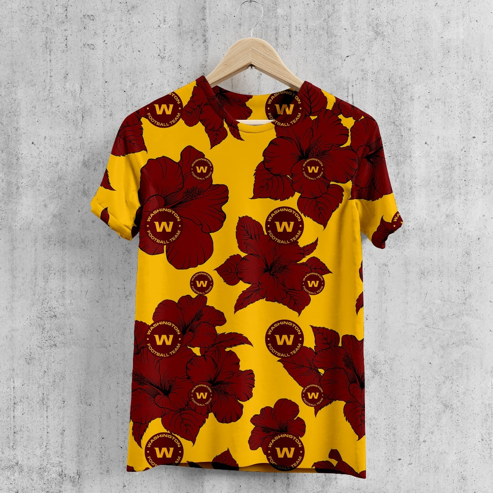 Washington Commanders Tropical Floral T-Shirt