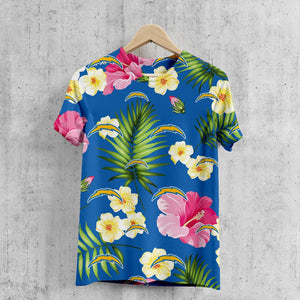 Los Angeles Chargers Summer Floral T-Shirt