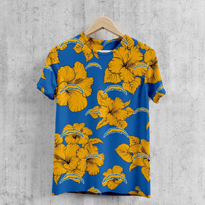 Los Angeles Chargers Tropical Floral T-Shirt