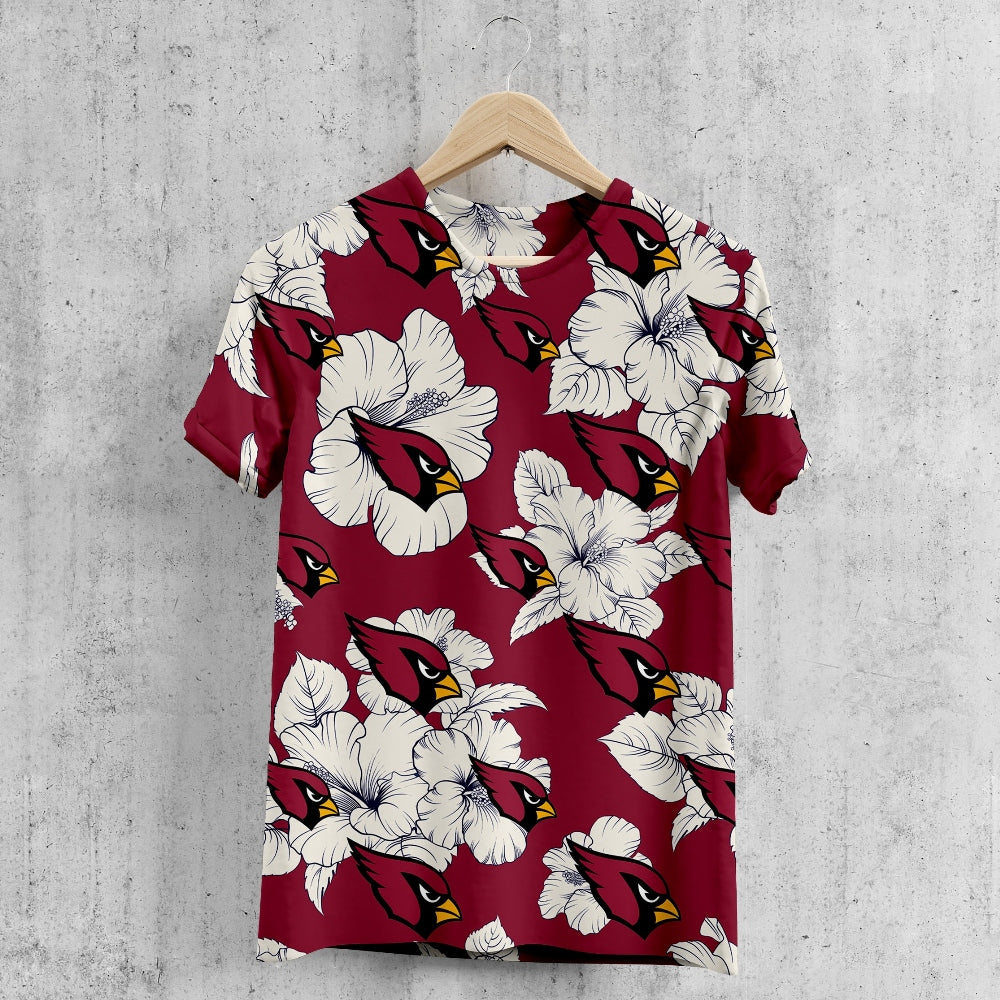 Arizona Cardinals Tropical Floral T-Shirt