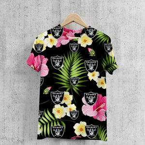 Las Vegas Raiders Summer Floral T-Shirt