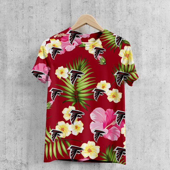 Atlanta Falcons Summer Floral T-Shirt