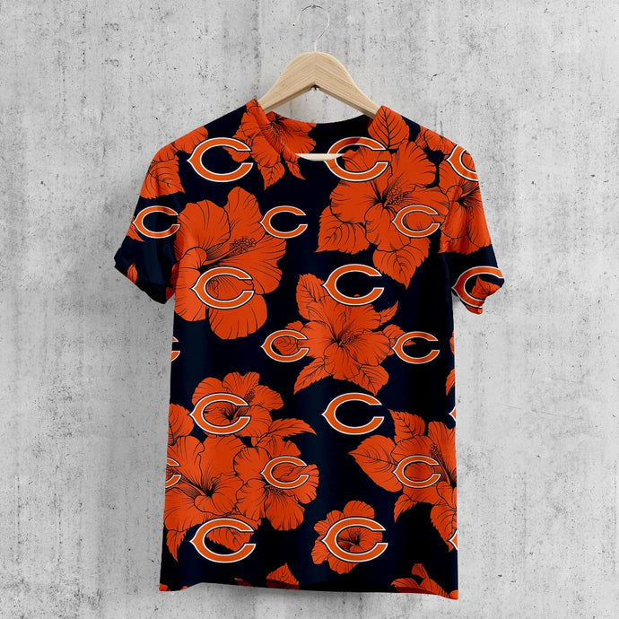 Chicago Bears Tropical Floral T-Shirt