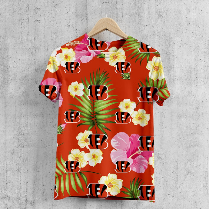 Cincinnati Bengals Summer Floral T-Shirt