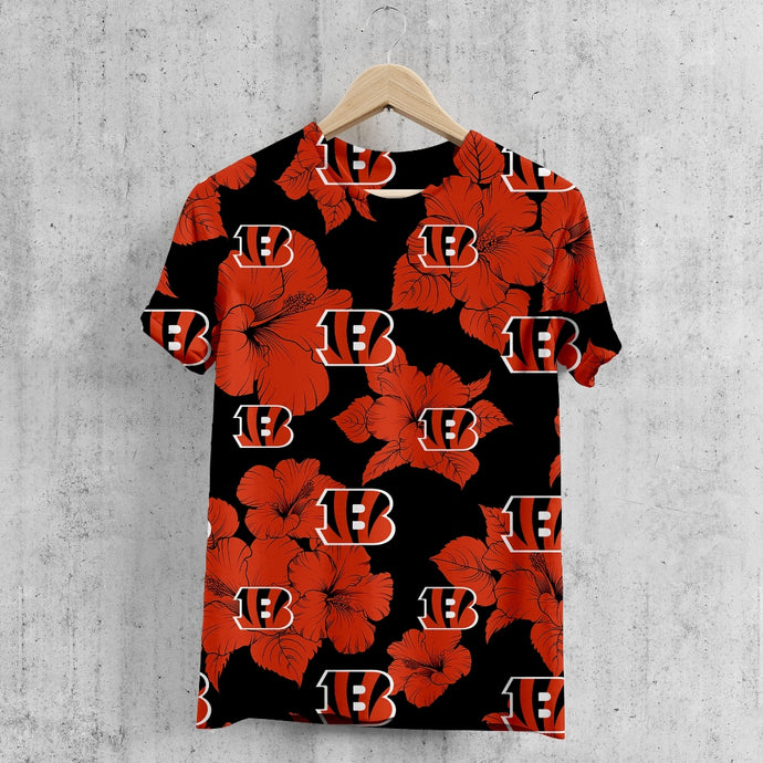 Cincinnati Bengals Tropical Floral T-Shirt