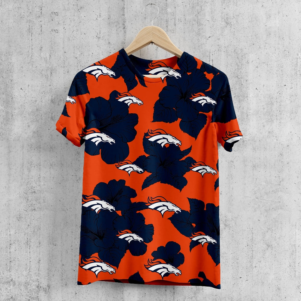 Denver Broncos Tropical Floral T-Shirt