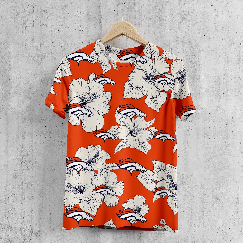 Denver Broncos Tropical Floral T-Shirt