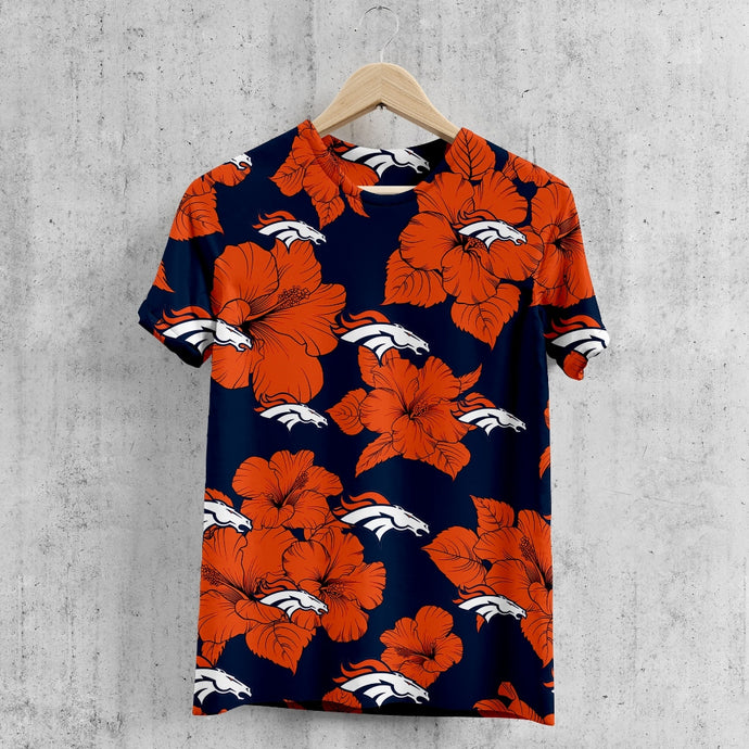 Denver Broncos Tropical Floral T-Shirt