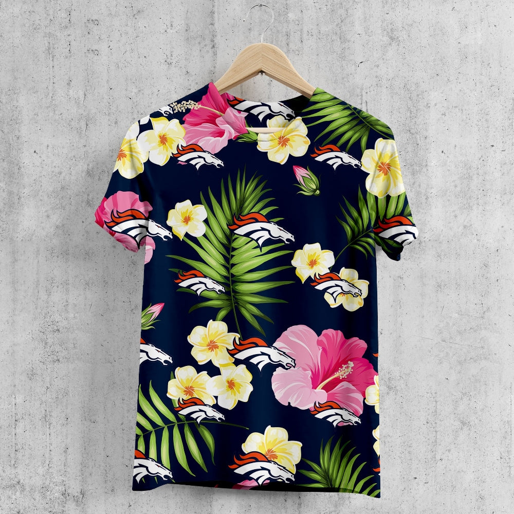 Denver Broncos Summer Floral T-Shirt