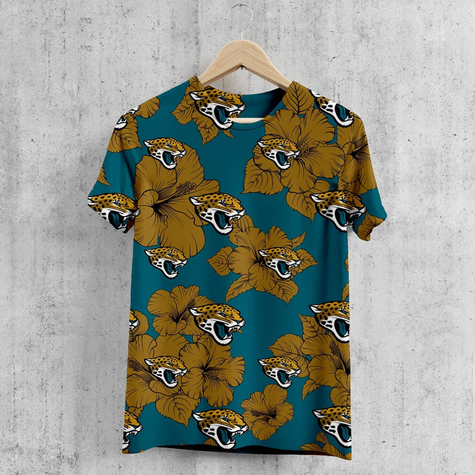 Jacksonville Jaguars Tropical Floral T-Shirt
